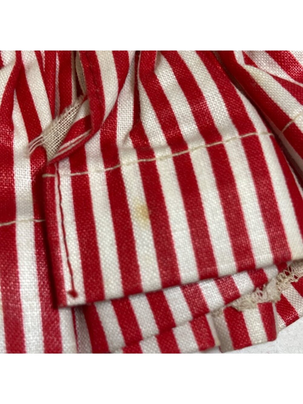 Nancy Ann Storybook Dolls Muffie Sailor Dress 607 Red white Stripes bow 1950s - Picture 5 of 8